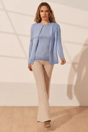 Blue Pure Cashmere Women's Cardigan