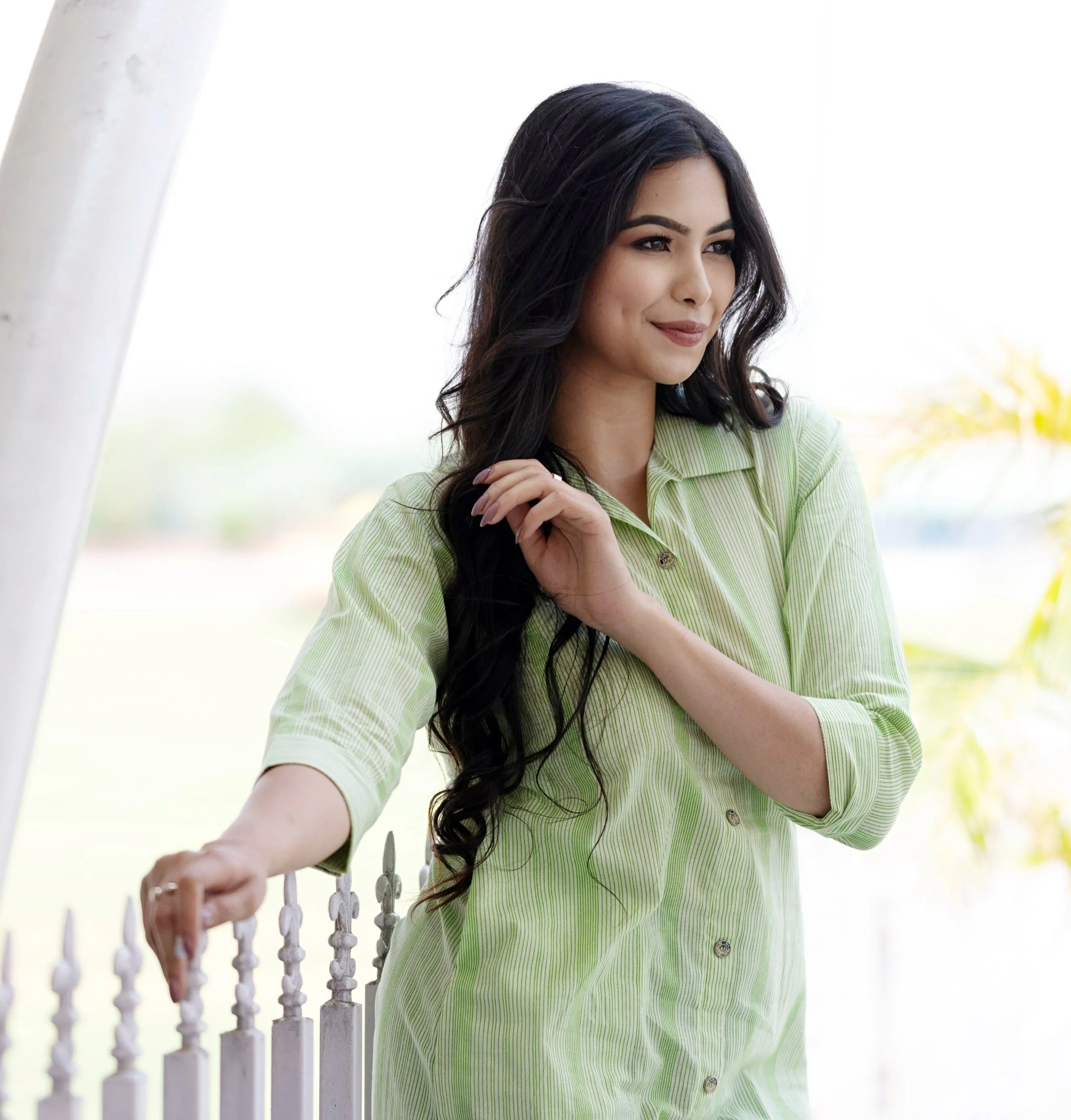 Comfortable Summer Shirt Dresses For Women - Green