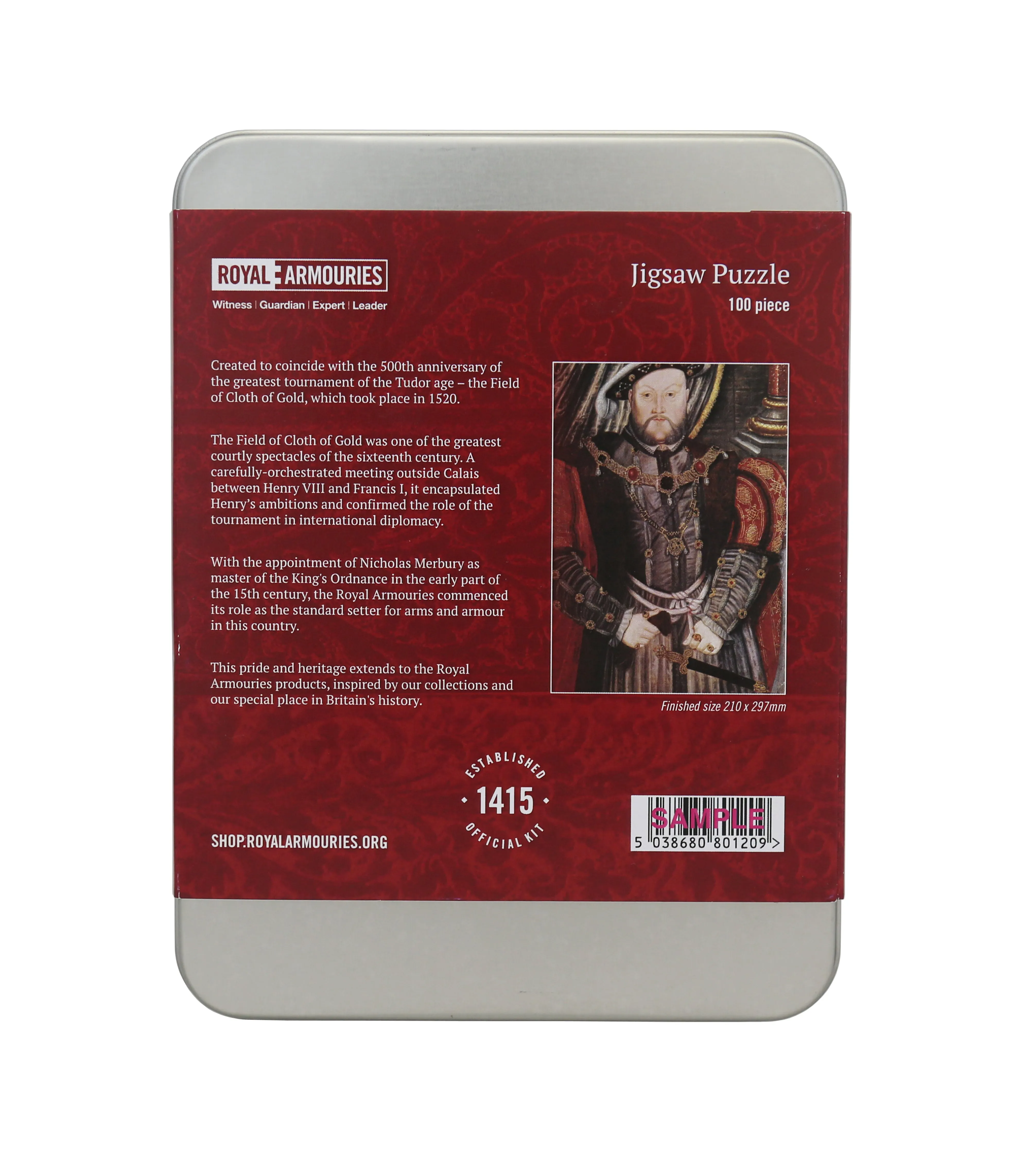 Henry VIII Jigsaw with Tin