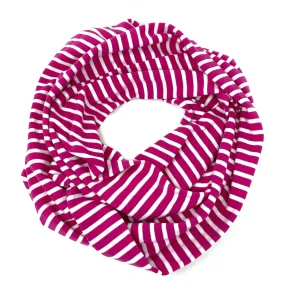 Infinity Scarf Pink Stripes