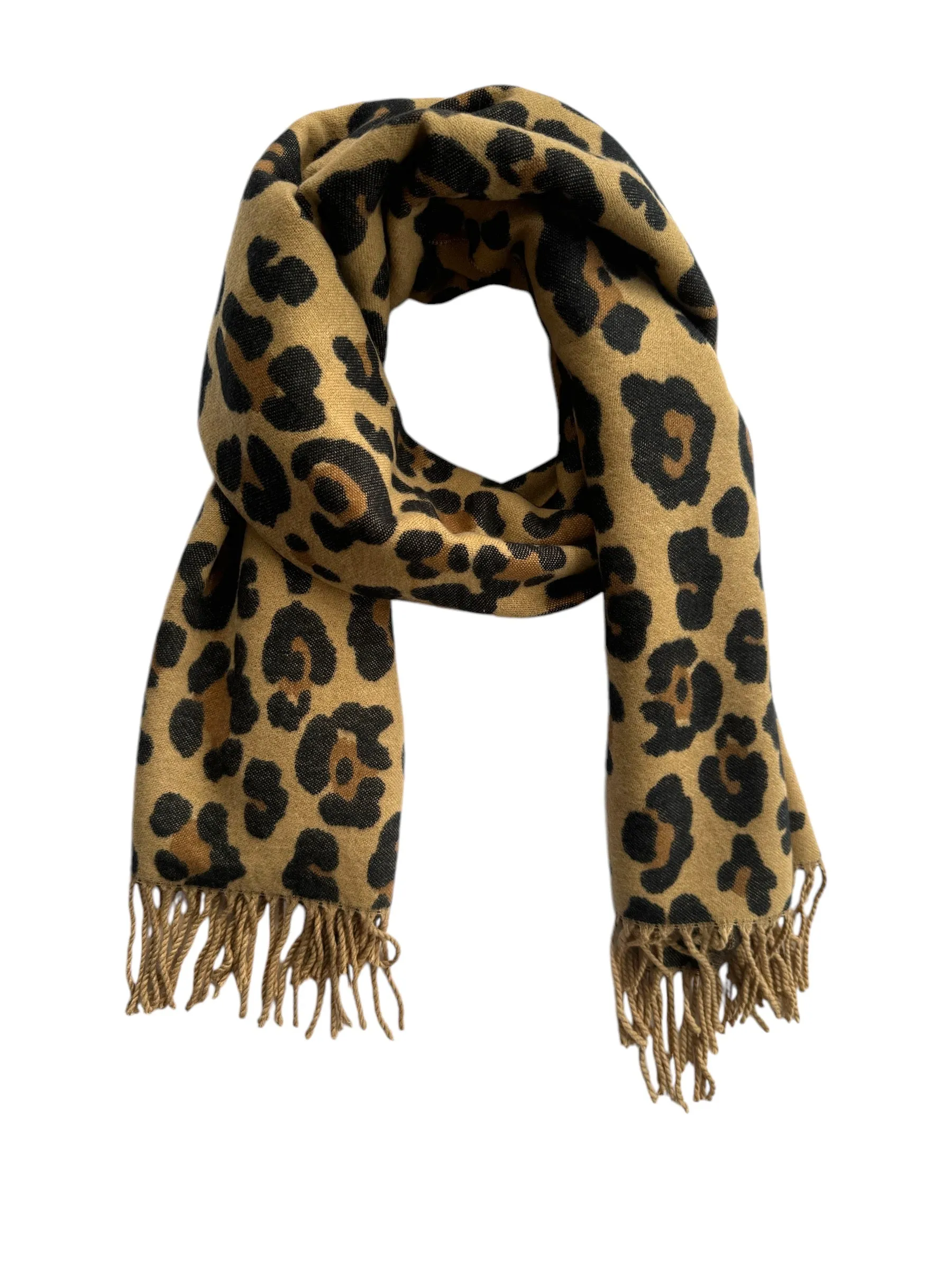 Leopard Tassel Blanket Scarf