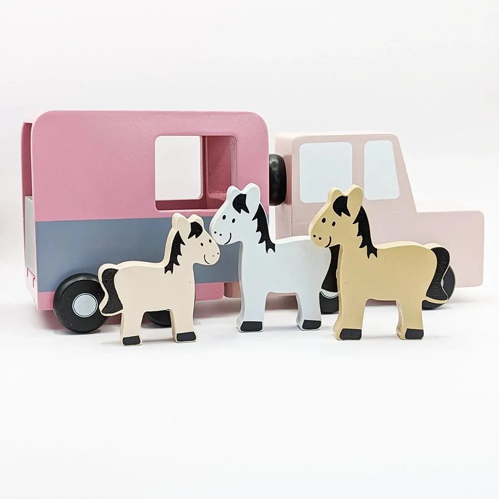 Wooden Horse Trailer Truck