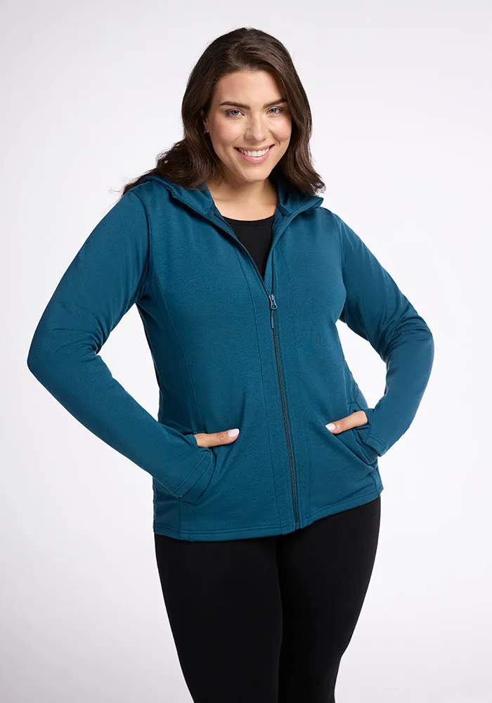Zoey Zip Up Hoodie • Final Sale Deals! - Real Teal