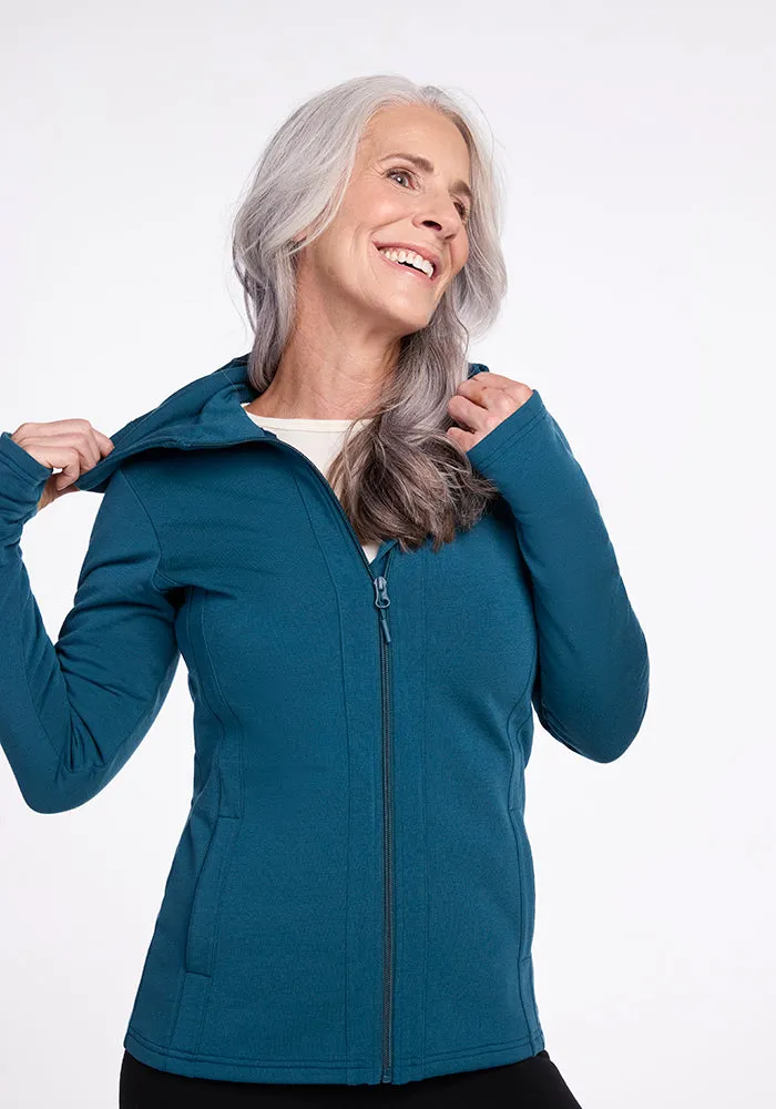 Zoey Zip Up Hoodie • Final Sale Deals! - Real Teal