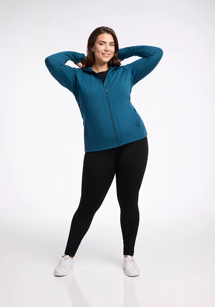 Zoey Zip Up Hoodie • Final Sale Deals! - Real Teal