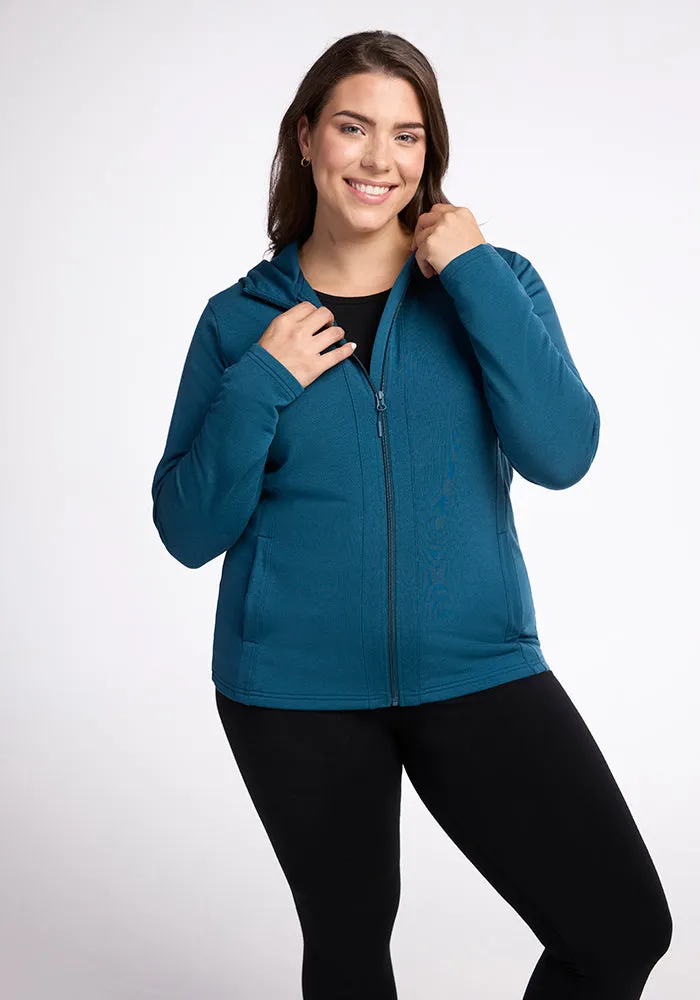 Zoey Zip Up Hoodie • Final Sale Deals! - Real Teal