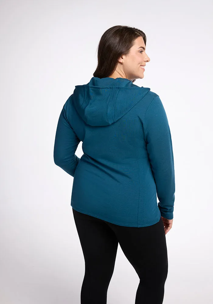 Zoey Zip Up Hoodie • Final Sale Deals! - Real Teal
