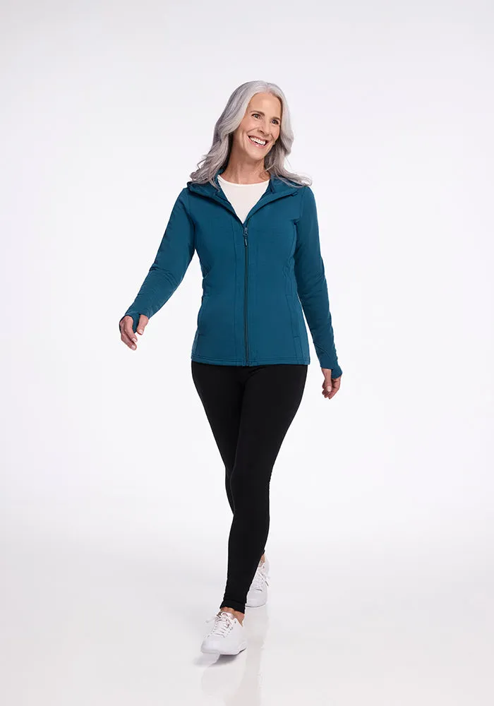 Zoey Zip Up Hoodie • Final Sale Deals! - Real Teal