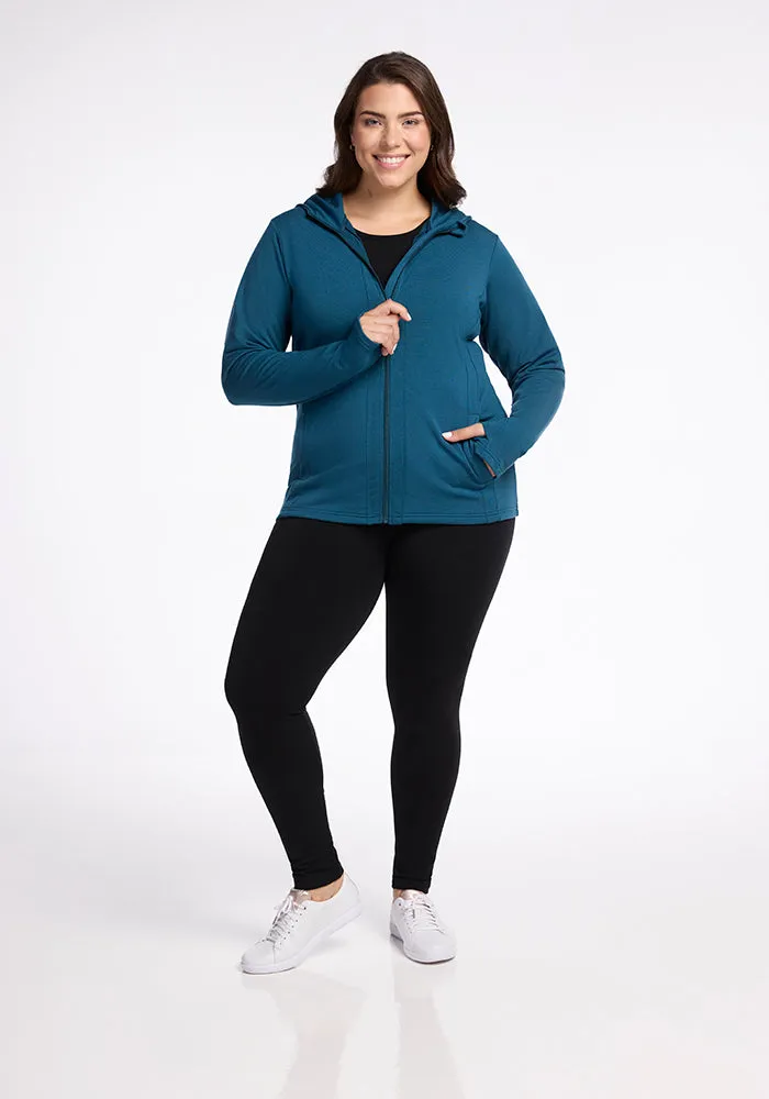 Zoey Zip Up Hoodie • Final Sale Deals! - Real Teal
