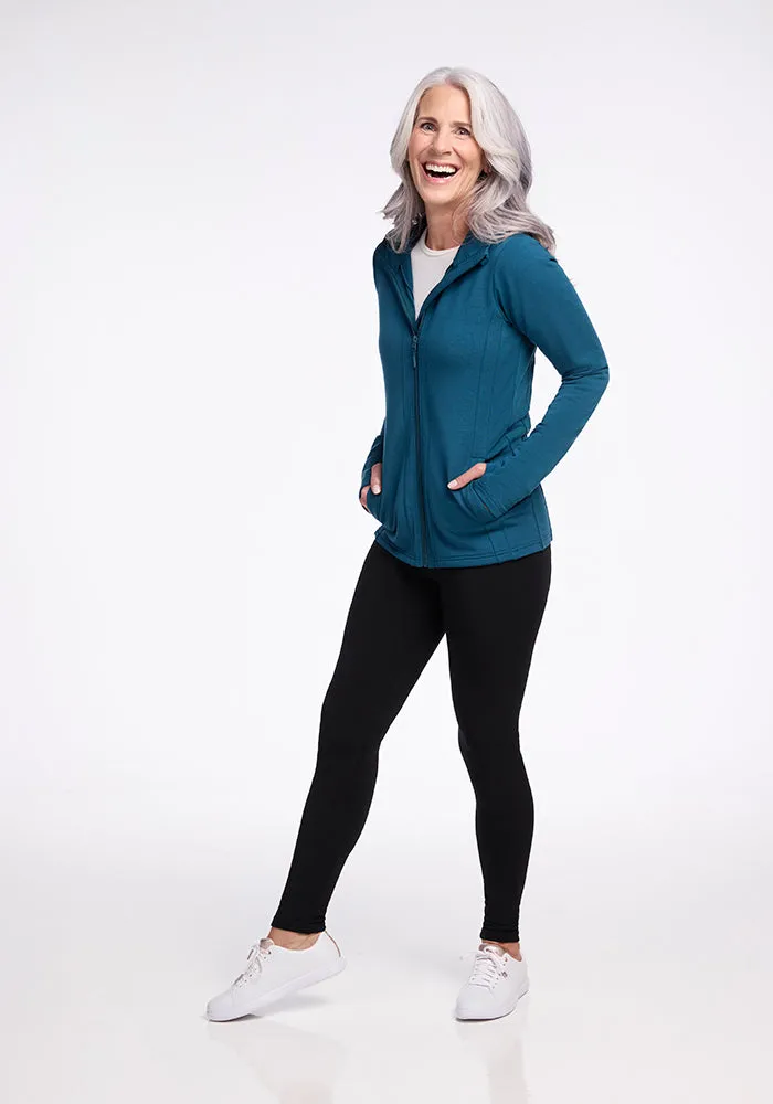 Zoey Zip Up Hoodie • Final Sale Deals! - Real Teal