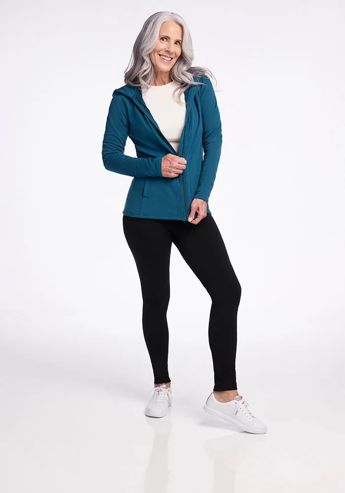 Zoey Zip Up Hoodie • Final Sale Deals! - Real Teal