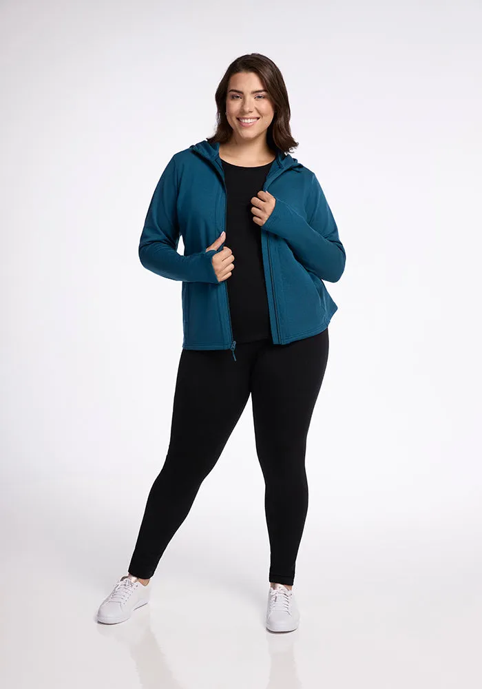 Zoey Zip Up Hoodie • Final Sale Deals! - Real Teal
